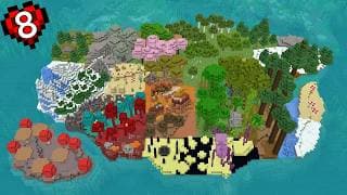 Aku Membuat Pulau Semua Biome di Minecraft Hardcore!