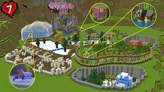 Aku Membuat Kebun Binatang Berisi Hewan LANGKA di Minecraft Hardcore!